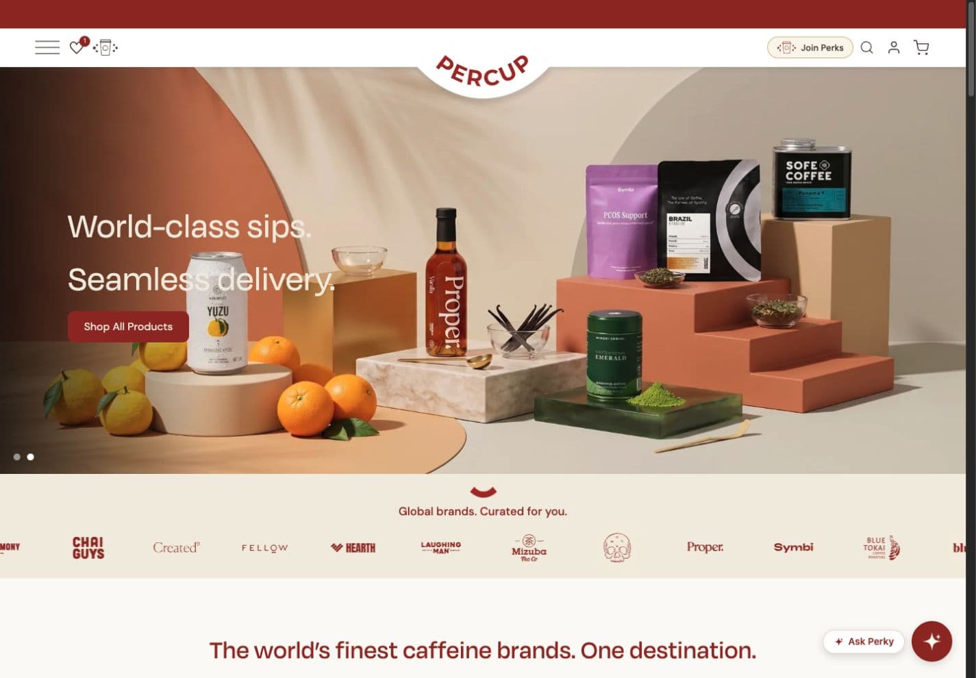 Percup public storefront